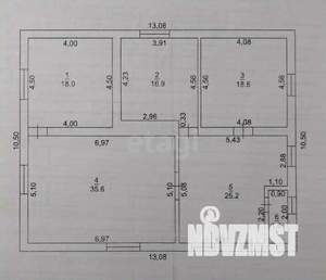 Дом 116м², 1-этажный, участок 7 сот.