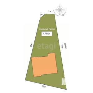 Дом 209м², 2-этажный, участок 13 сот.