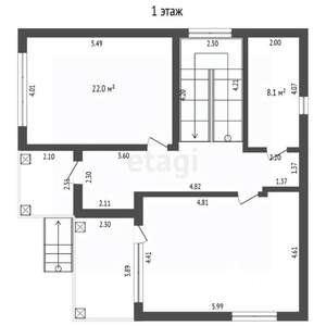 Дом 300м², 3-этажный, участок 3 сот.