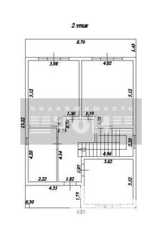 Коттедж 208м², 2-этажный, участок 3 сот.