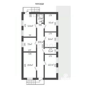 Дом 129м², 2-этажный, участок 3 сот.