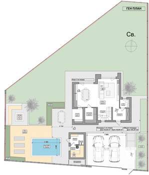 Коттедж 145м², 2-этажный, участок 6 сот.
