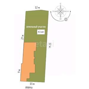 Дом 110м², 1-этажный, участок 5 сот.