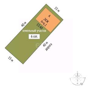 Дом 360м², 3-этажный, участок 6 сот.