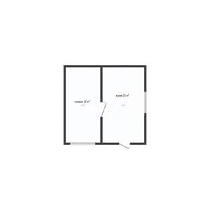 Дом 40м², 1-этажный, участок 4 сот.