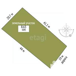 Дом 25м², 1-этажный, участок 9 сот.