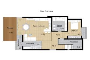 Дом 293м², 3-этажный, участок 4 сот.