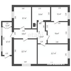 Дом 106м², 1-этажный, участок 15 сот.