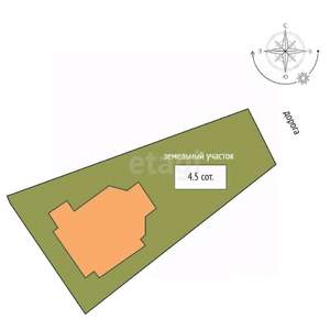 Дом 214м², 3-этажный, участок 5 сот.