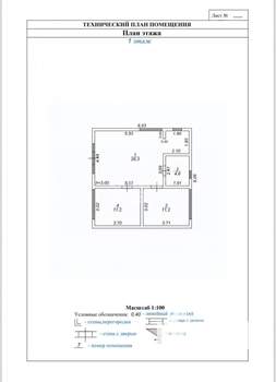 Дом 60м², 1-этажный, участок 7 сот.