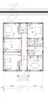 Дом 132м², 1-этажный, участок 5 сот.