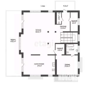 Дом 446м², 3-этажный, участок 7 сот.