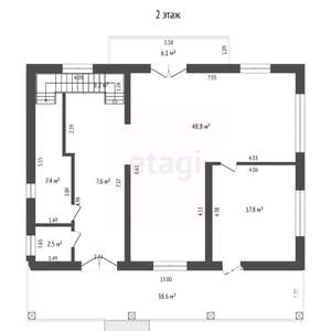Дом 392м², 3-этажный, участок 5 сот.