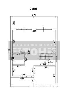Коттедж 208м², 2-этажный, участок 3 сот.