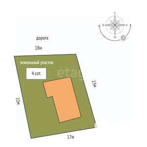 Дом 210м², 2-этажный, участок 4 сот.  