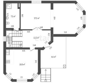 Дом 230м², 2-этажный, участок 2 сот.  