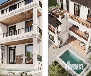 Дом 235м&sup2;, 3-этажный, участок 6 сот.  