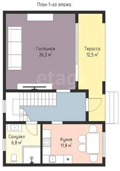 Дом 200м², 2-этажный, участок 4 сот.  