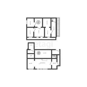 Дом 116м&sup2;, 2-этажный, участок 11 сот.  