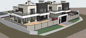 Дом 225м&sup2;, 2-этажный, участок 4 сот.  