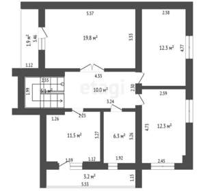 Дом 286м², 3-этажный, участок 7 сот.  