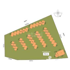 Таунхаус 122м&sup2;, 3-этажный, участок 1 сот.  