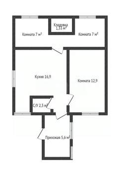Дом 70м², 2-этажный, участок 6 сот.  