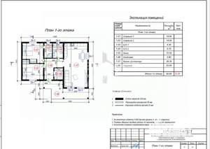 Дом 90м&sup2;, 1-этажный, участок 4 сот.  