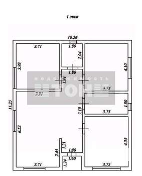 Коттедж 149м&sup2;, 1-этажный, участок 3 сот.  