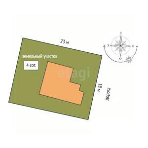 Дом 177м&sup2;, 2-этажный, участок 4 сот.  