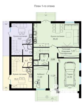 Коттедж 258м&sup2;, 3-этажный, участок 6 сот.  
