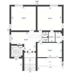 Дом 559м&sup2;, 4-этажный, участок 6 сот.  