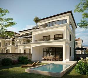 Дом 242м², 2-этажный, участок 3 сот.  