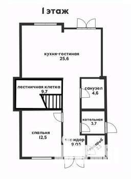 Дом 222м&sup2;, 3-этажный, участок 4 сот.  