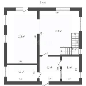 Дом 151м&sup2;, 2-этажный, участок 7 сот.  