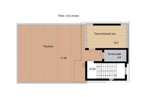 Коттедж 293м&sup2;, 3-этажный, участок 4 сот.  