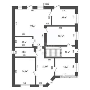 Дом 215м&sup2;, 2-этажный, участок 8 сот.  