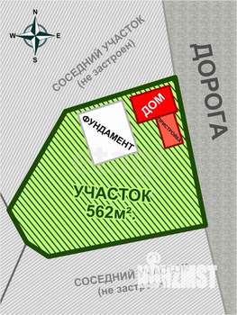 Дом 78м², 3-этажный, участок 6 сот.  