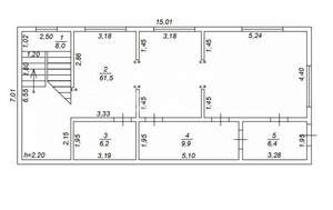 Дом 393м², 3-этажный, участок 7 сот.  