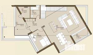 Дом 218м&sup2;, 2-этажный, участок 4 сот.  