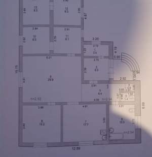 Дом 130м², 1-этажный, участок 7 сот.  