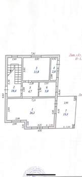 Дом 144м², 2-этажный, участок 5 сот.  
