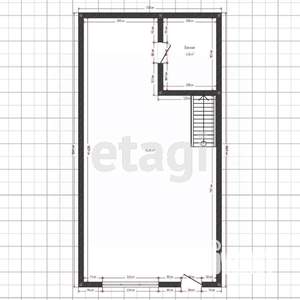 Дом 95м&sup2;, 2-этажный, участок 2 сот.  