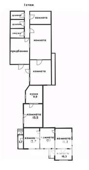 Дом 137м&sup2;, 1-этажный, участок 3 сот.  