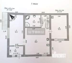 Коттедж 239м², 3-этажный, участок 7 сот.  