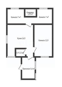 Дом 70м², 2-этажный, участок 6 сот.  