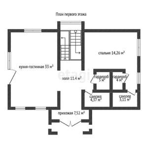 Дом 276м², 3-этажный, участок 5 сот.  