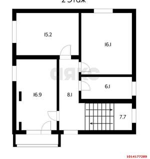 Дом 275м&sup2;, 3-этажный, участок 3 сот.  