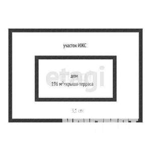 Дом 196м&sup2;, 2-этажный, участок 3 сот.  