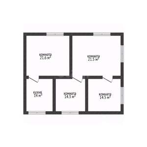 Дом 86м&sup2;, 1-этажный, участок 11 сот.  